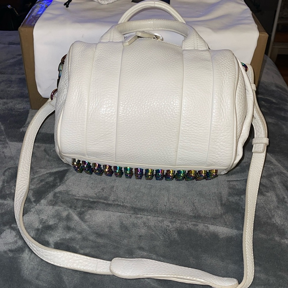 Preloved Alexander Wang white 2 way bag excellent condition hardware is colorful